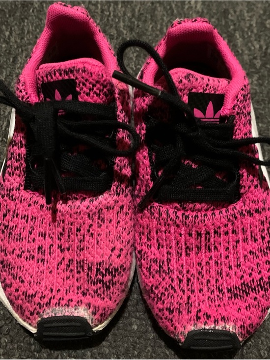 adidas Other - Girls Toddler Adidas Pink & Black Swift Run Sneaker Pink Black Sz.7K Please Read